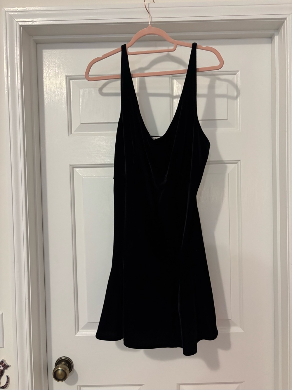 Victoria's Secret Black Velvet Mini Dress